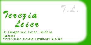 terezia leier business card