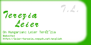 terezia leier business card